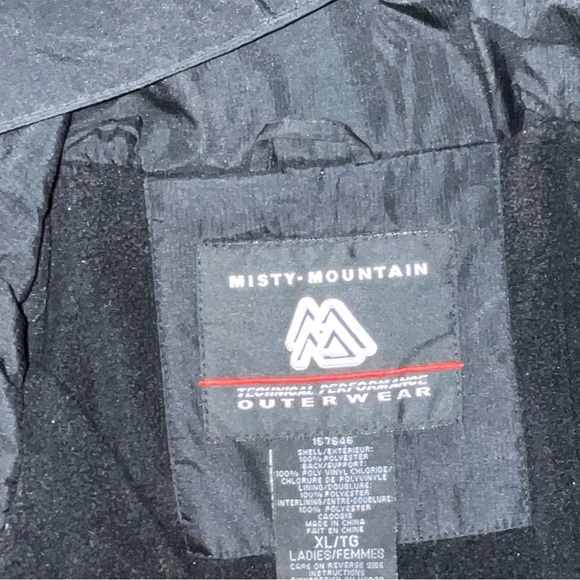 Misty Mountain Winter Jacket. XL. Black. - Picture 3 of 7